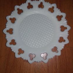 Milk Glass Plate