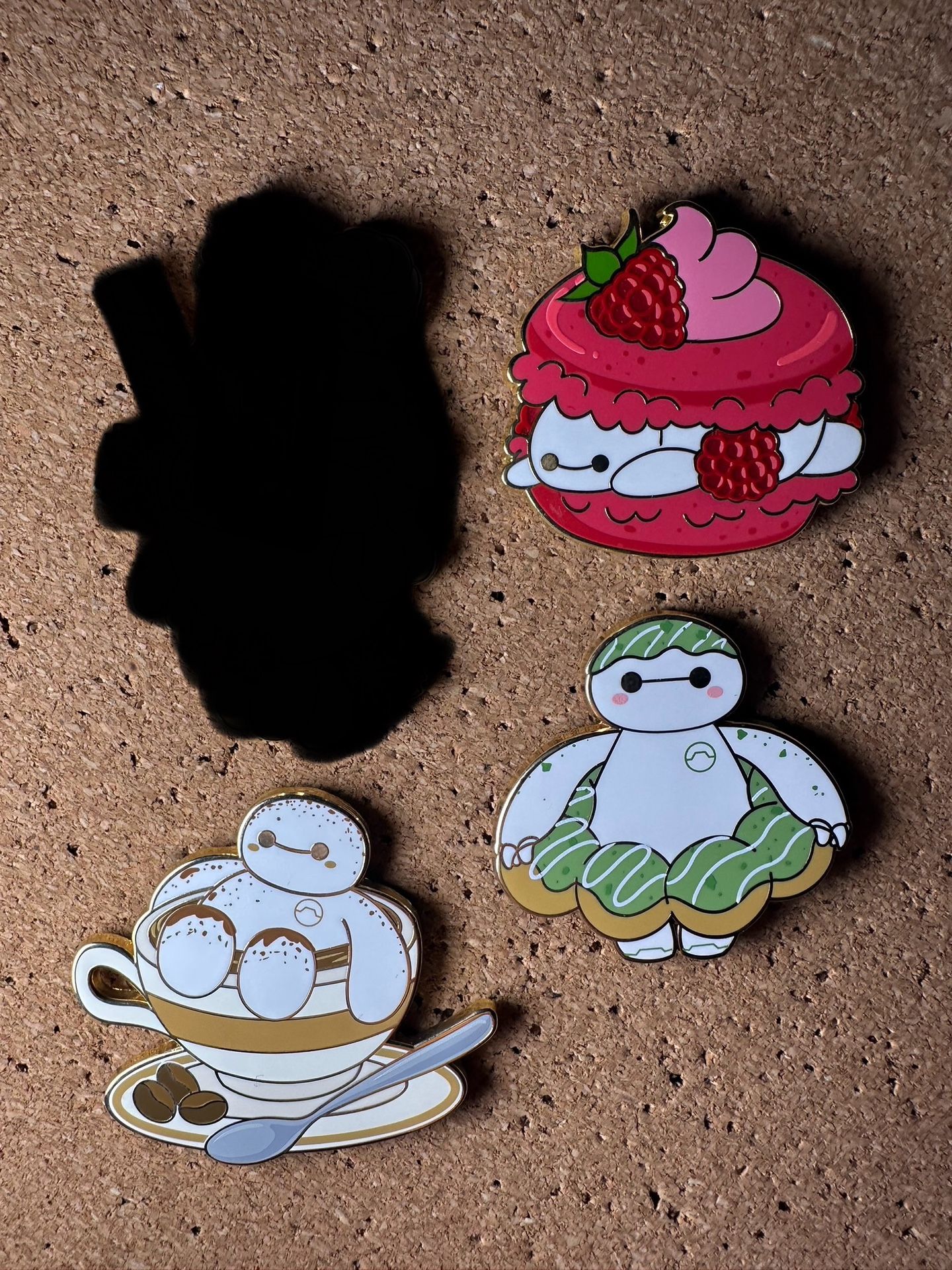 Baymax Art Lucky Cat Cafe Pixar Big Hero 6 Fantasy Disney Pin Bundle Lot [3 Pins]