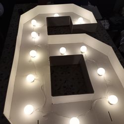 Huge Birthday Light For Six Year Old Party