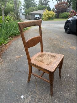 Vintage oak dining chairs set of 5