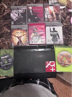 PS3 with  video games