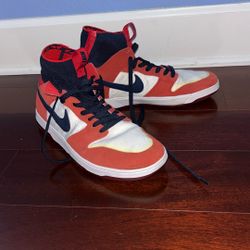 Nike High Top Sneakers – Red/White/Black – Size US m9.5