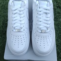 Brand New Nike Air Force 1 Low, White On White, Size 10 Mens