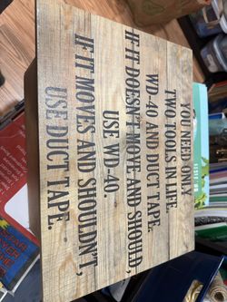  WD-40 & Duct Tape Wood Wall Decor