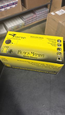 Black textured Nitrile Gloves XL
