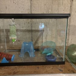 Fish Aquarium + Hamster Supplies