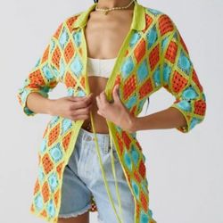 Urban Outfitters Crochet Cardigan S/M