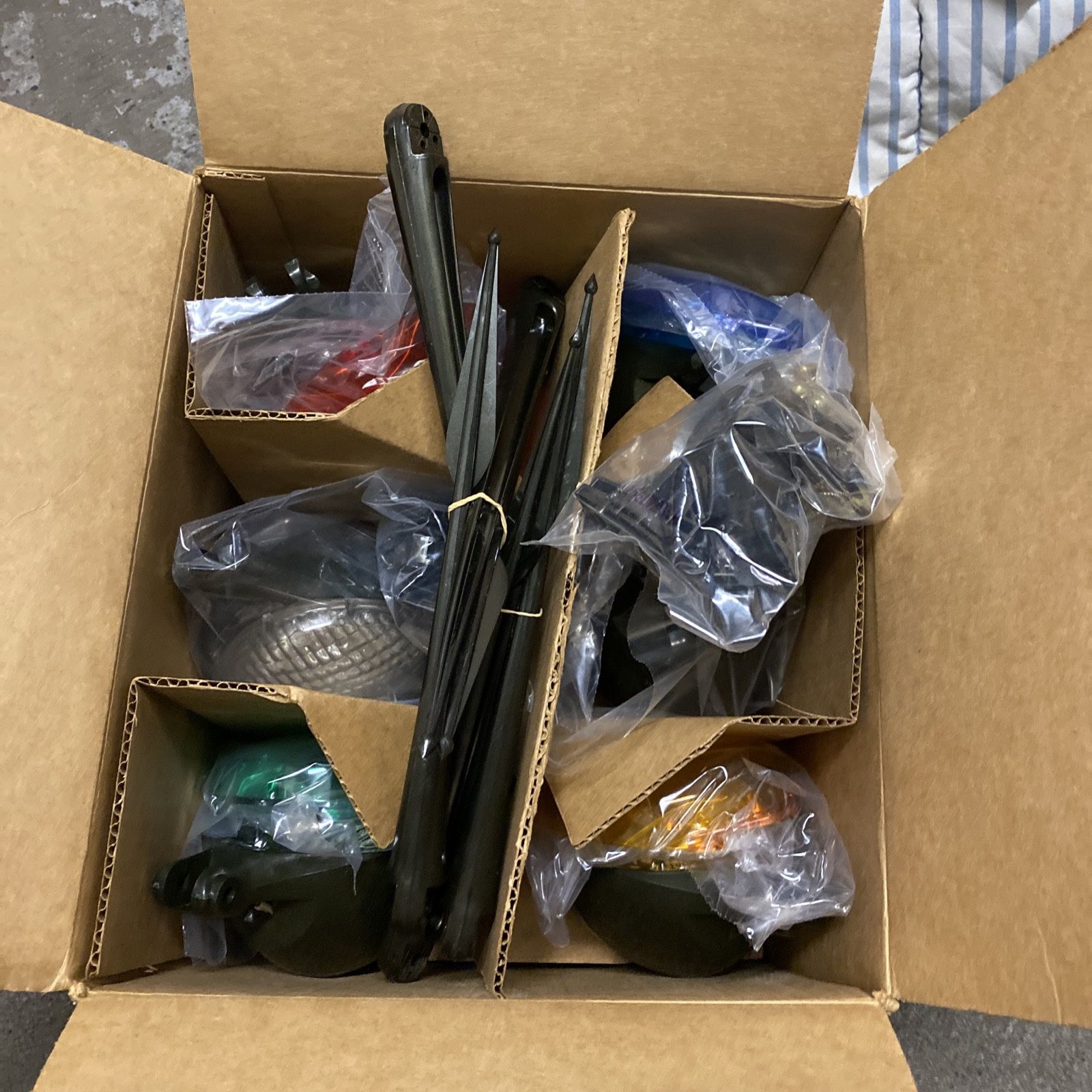 6 Pcs Set Of Low voltage Pathway lights Vintage New