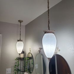 Vintage Mid Century Hanging Pendant LightsVintage Mid Century Hanging Pendant Lights