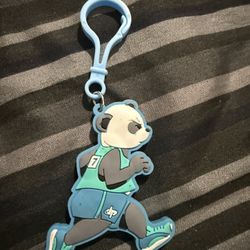 Dude Perfect Rubber Panda Running Keychain