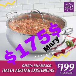 CACEROLA DE 14 Qt. TRIPLY RINCESS HOUSE