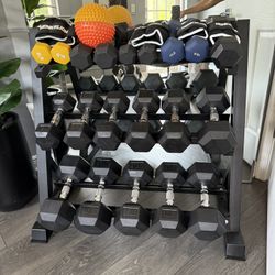 Complete Home Gym - dumbells set + Bench Press Set with Leg Extension,