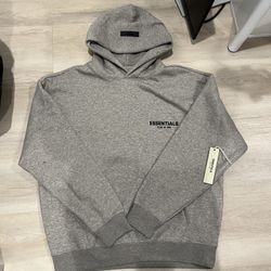 Grey Essential Hoodie Size Medium