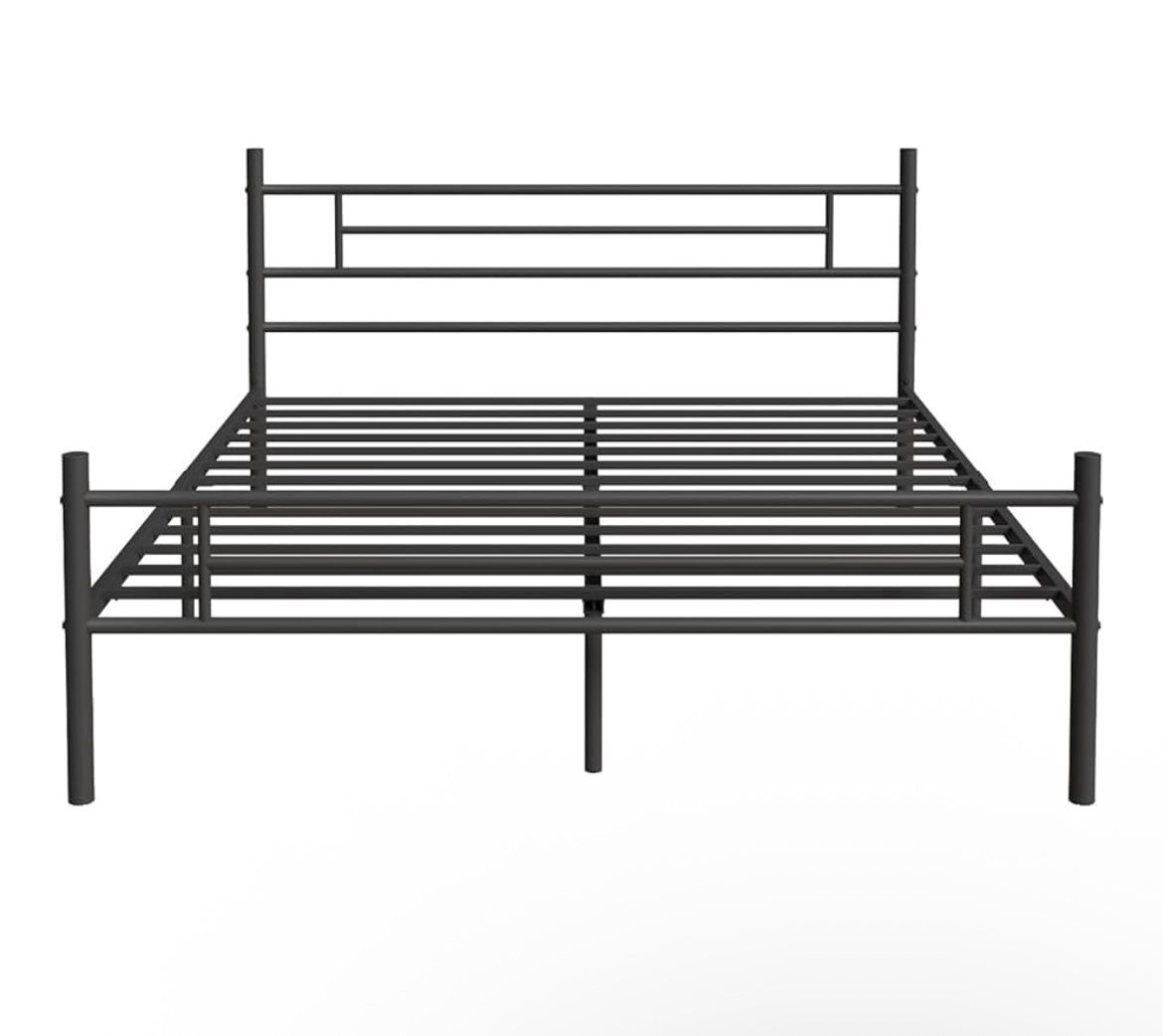 Novilla Full Size Bed Frame + Mattress; 14 Inch Metal