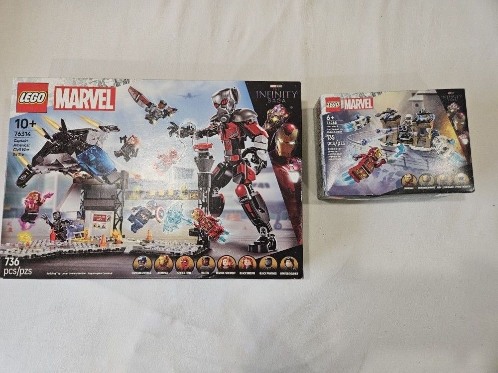 Lego Captain America Civil War Battle + Iron Legion