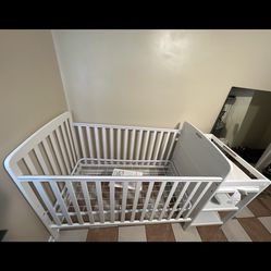 Crib With  Changing Table 