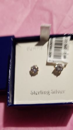 silver earrings