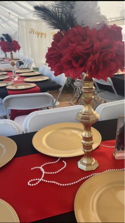 YES, IT’S AVAILABLE! 9 Red Satin Table Runners