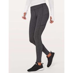 Lululemon Women’s Speed Up Tight *28" in Power Luxtreme Variegated Knit Black / Heathered Black (4)