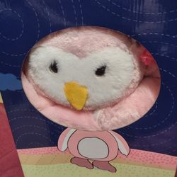 New Plush  Baby Blanket & Pink Owl Gift Set