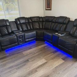Sofá seccionla reclinable eléctrico