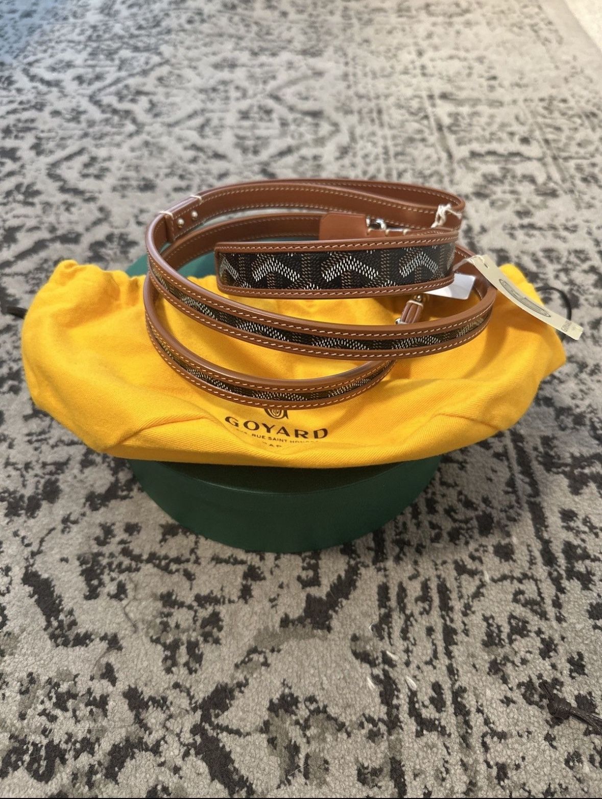 Goyard Dog Leash and Collar Set