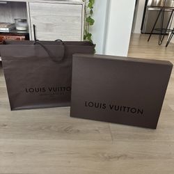 Louis Vuitton Box And Shopping Bag (see edge)
