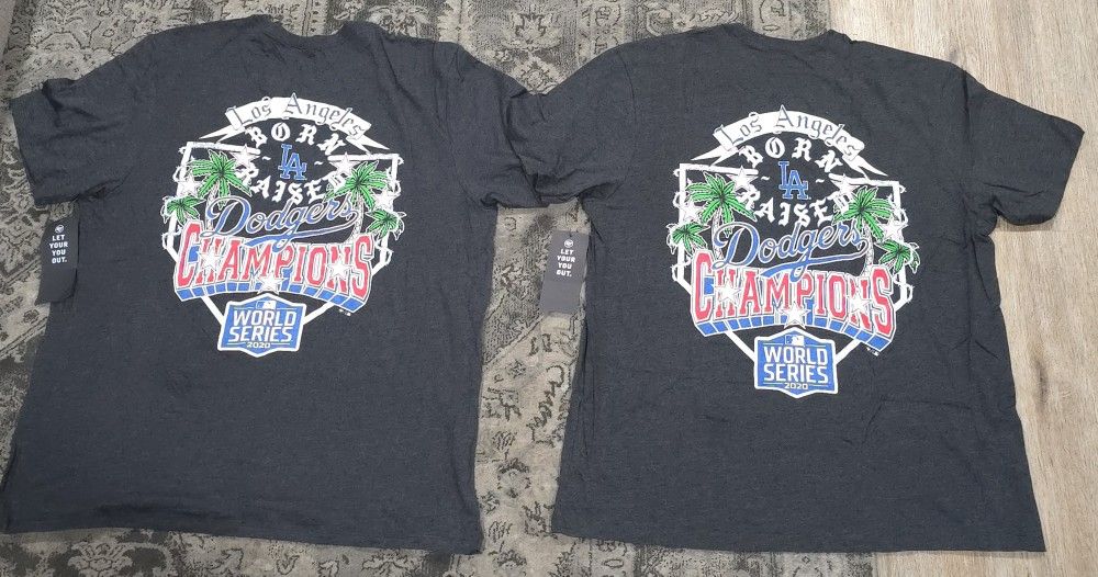 BornxRaised Dodgers World Series Champs Shirts