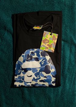 Black Blue camo Bape shirts