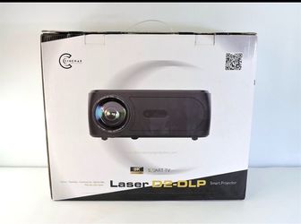 Cinemax Laser D2-DLP Smart Projector + 72” Titan Projector Screen 📽️