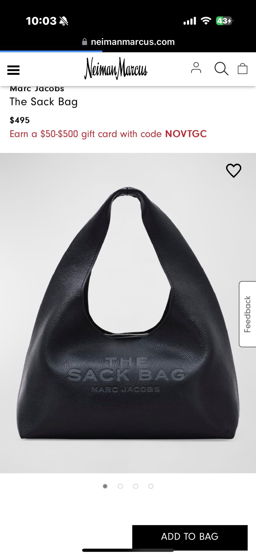 Marc Jacobs The Sack Bag