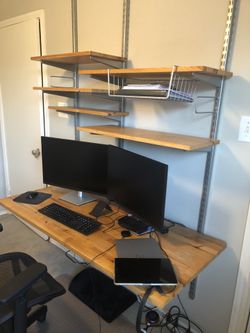 Wall Desk With Shelves (ELFA)