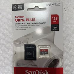 SanDisk Ultra. PLUS microSDXC™ UHS-I Card with Adapter 128 GB
