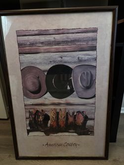 American Cowboy Framed Art Poster