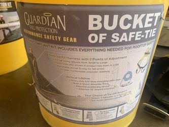 Guardian Fall Protection Roof Top Bucket Of Safe Tie (x2)