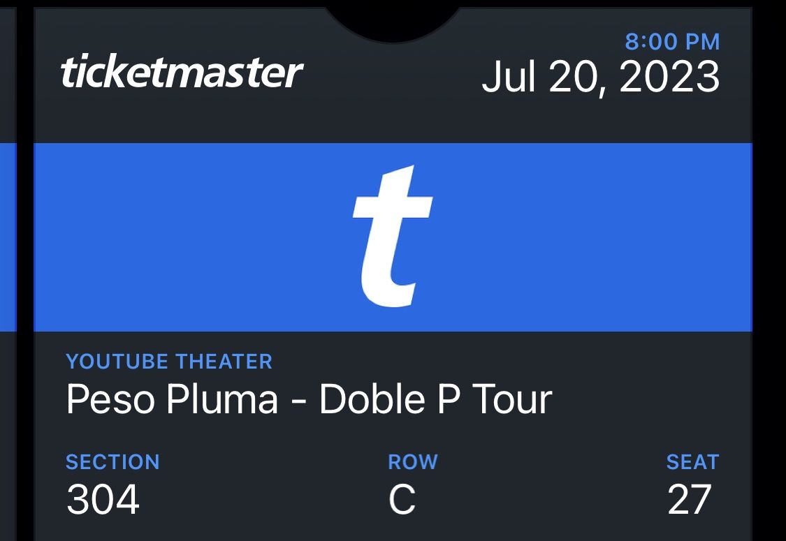Peso Pluma Youtube Theater Tickets