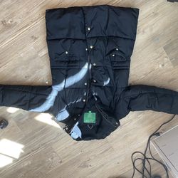 J Crew Black Puffer Coat