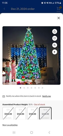 10 Ft Fiber Optic Tree