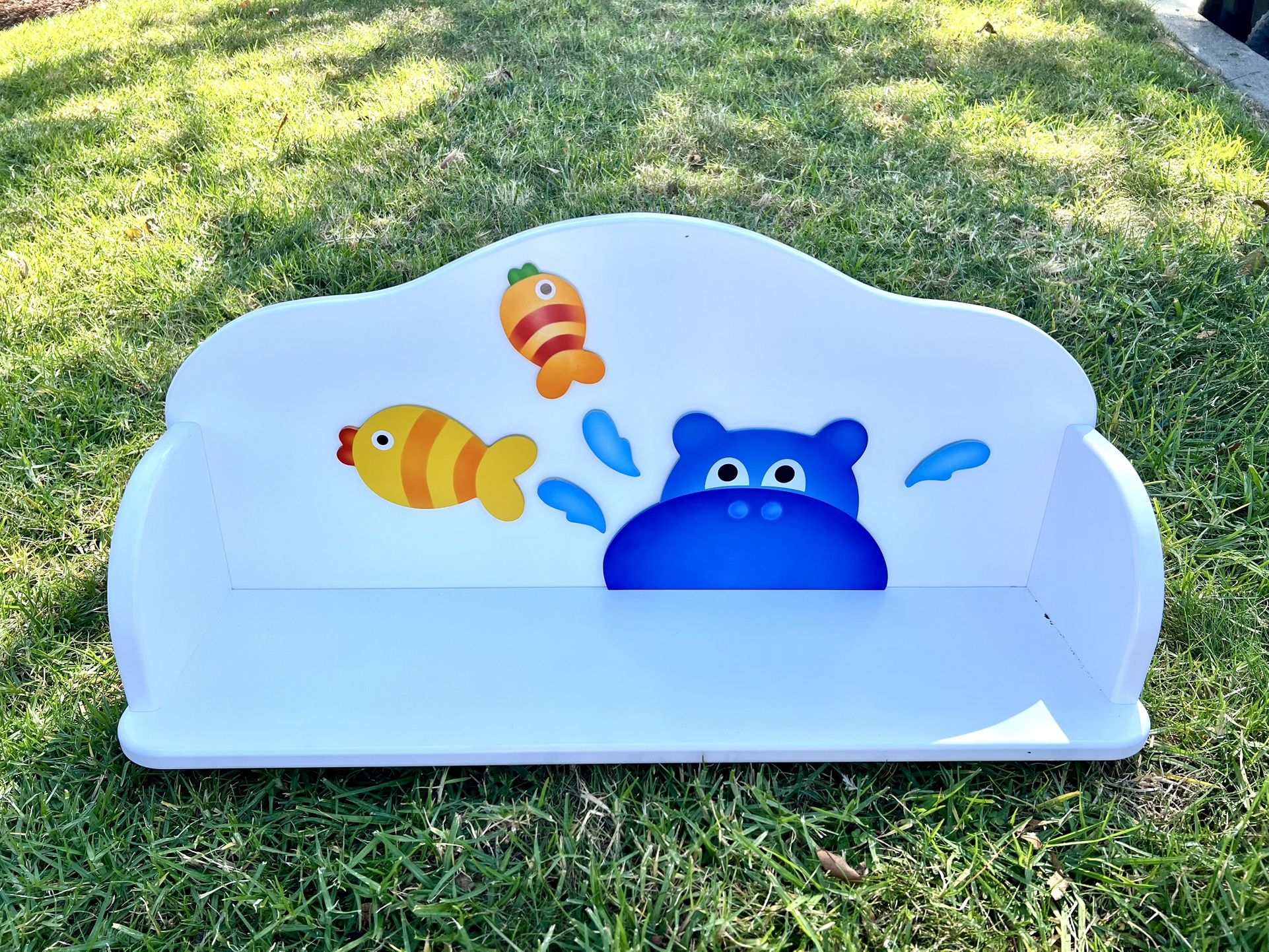 Kids Shelf White Wood Brand New !