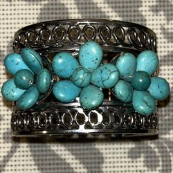 Silver Colored Cuff Bracelet 