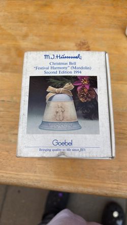 1994 Goebel Christmas Bell Festival Harmony Mandolin Second Edition 1994