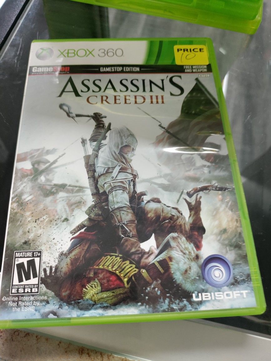 Assassin's Creed 3 Xbox 360