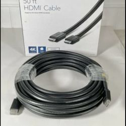 Insignia 50' 4K Ultra HD HDMI Cable New in box Black Retail price $107