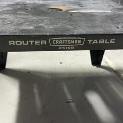 Craftsman Router Table, Model 25168