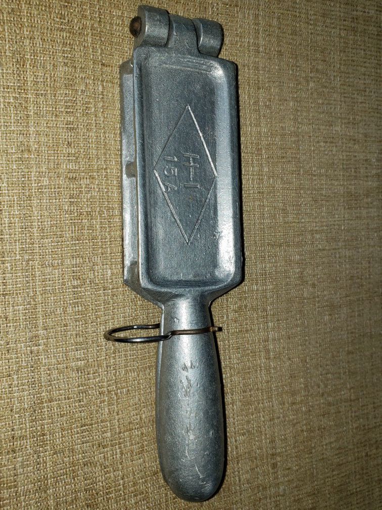 Vintage early HORROCKS-IBBOTSON H-I Model 15A Lead Sinker Mold for