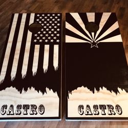 Custom Made Cornhole Boards        By Rob The  Wood Working Guy 