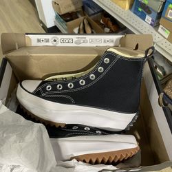 Converse Unisex Run Star Hike Canvas High Top Platform Sneakers 