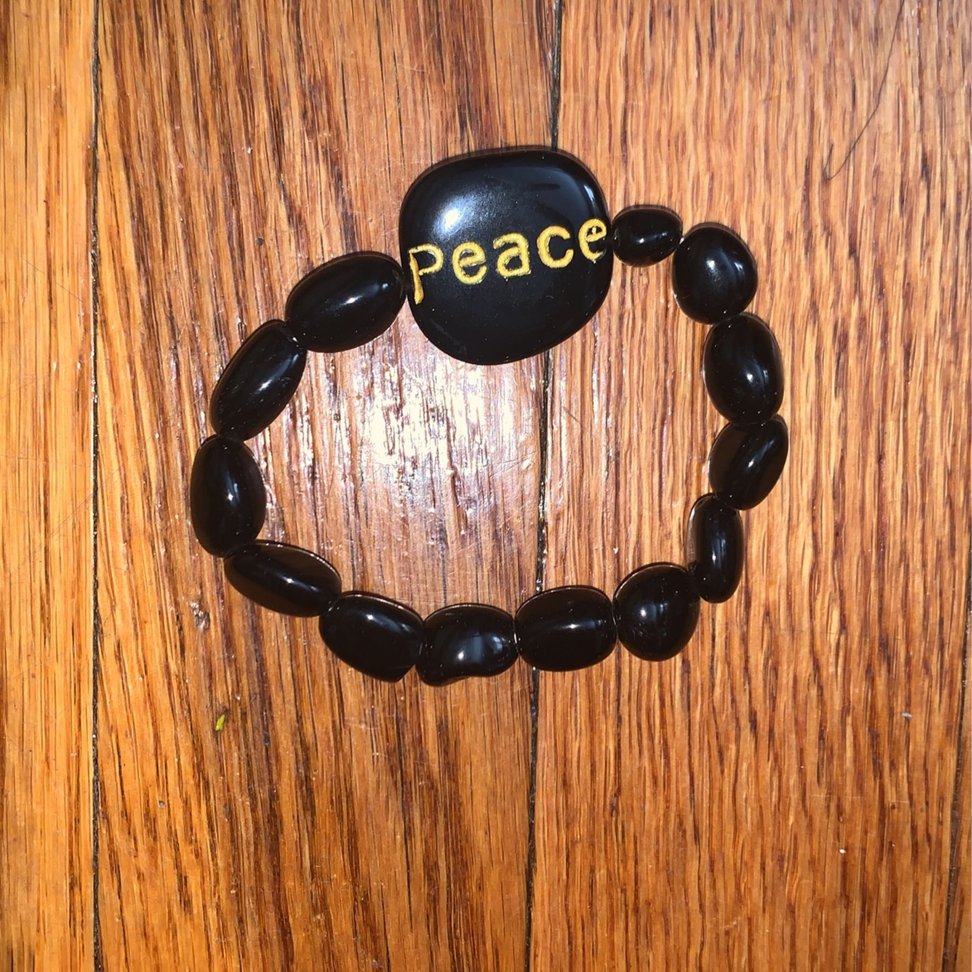 Peace Black Bracelet