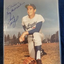 Sandy Koufax Signed 8x10