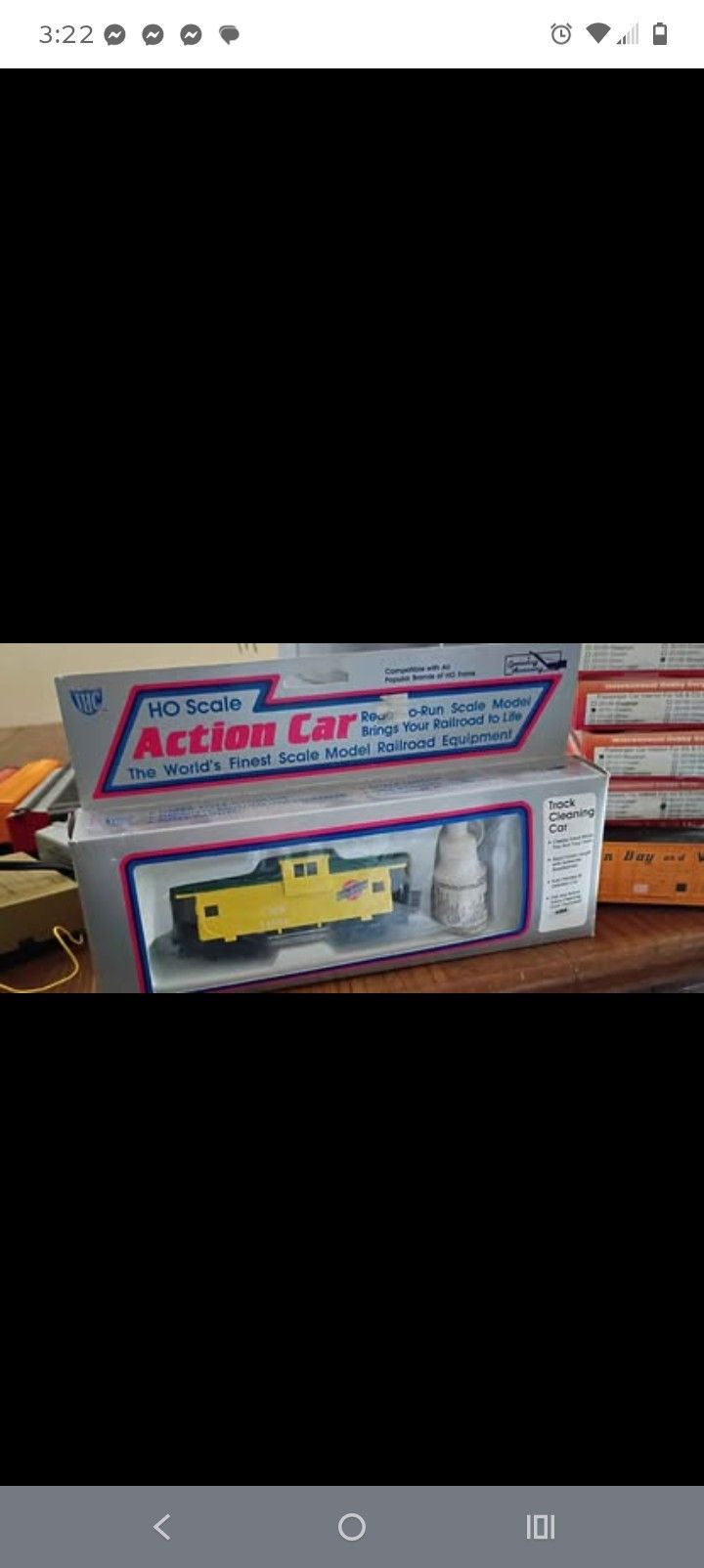 HO scale track cleaning car